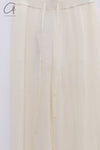 SWAYING 25 Spring/Summer Flared Wool Trousers SW-SW25PS3B12-BAI White SW25PS3B12